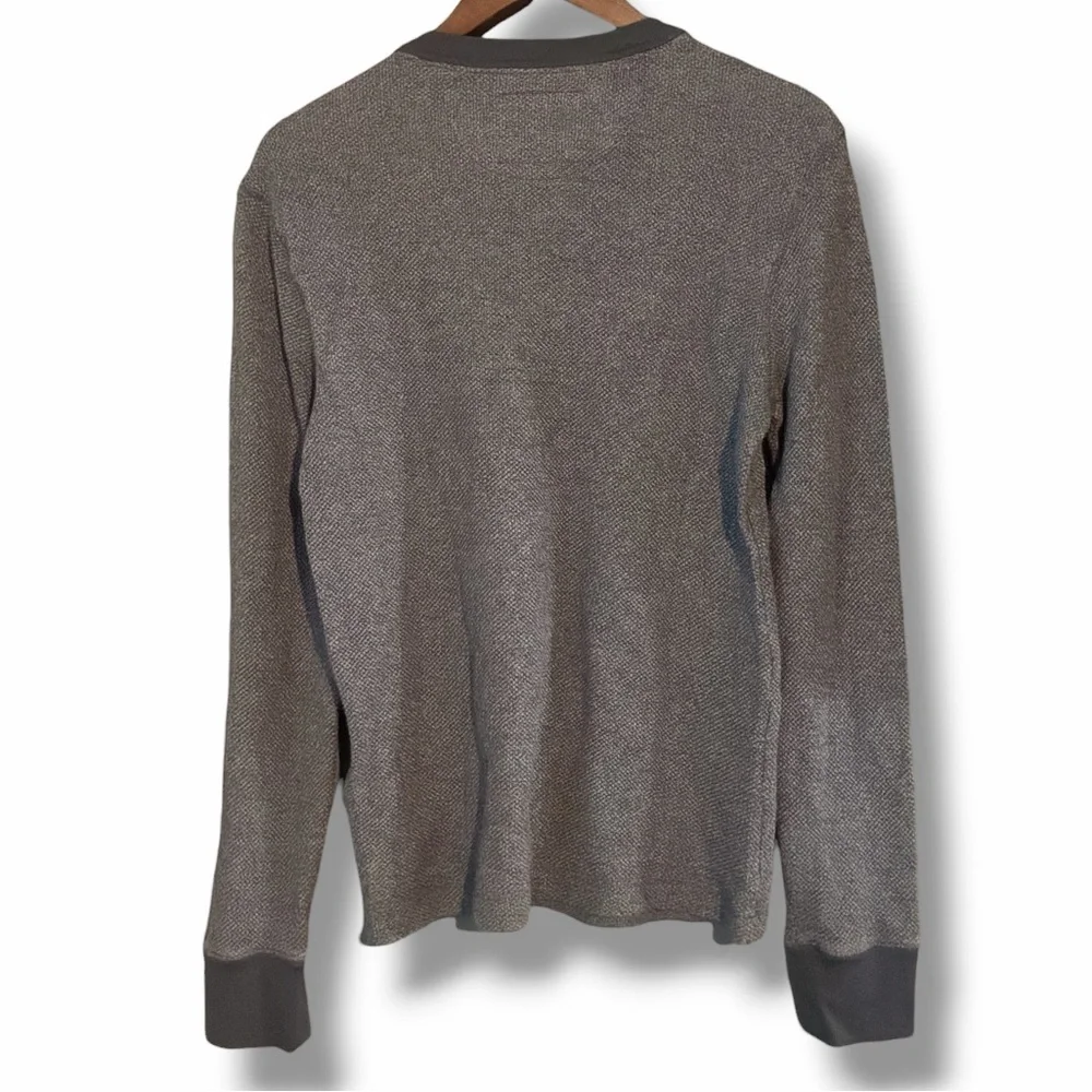 Banana Republic Heritage Collection Grey Thermal Henley Size Small